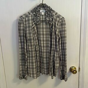 LOFT blouse with ruffle details